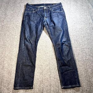 Bonobos Men's 31X30(34x29) Blue Denim Jeans Slim Fit Straight Casual Medium Wash